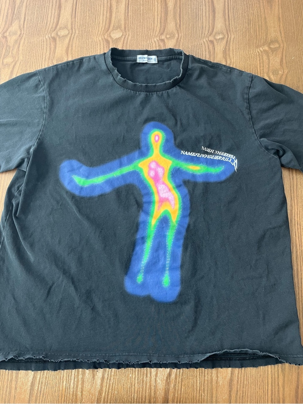 Aelfric Eden Shirt Men's Medium Black Oversized Short Sleeve size Medium